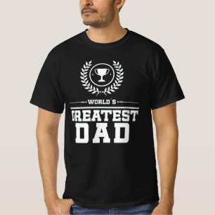 's Werelds grootste vader trofee familie liefde T-shirt