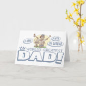 's Werelds grootste vader van Mudge Studios Kaart (Gele Bloem)