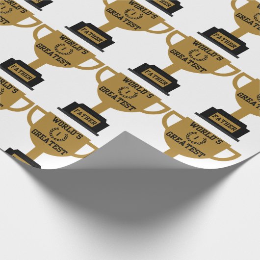 's Werelds grootste Vaderdag inpakpapier (Hoek)