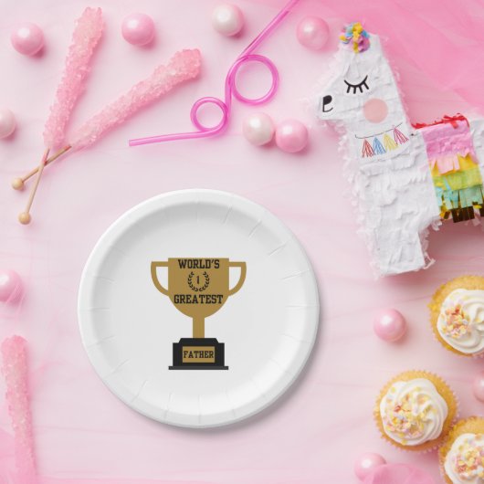 's Werelds grootste Vaderdag Paper Borden Papieren Bordje (Feest)