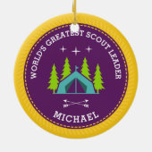 's Werelds grootste verkenner Keramisch Ornament (Achterkant)