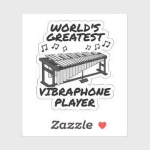 'S Werelds Grootste Vibrafoonspeler Grappig Sticker
