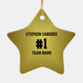 's Werelds grootste Voetbal coach Keramisch Ornament (Achterkant)