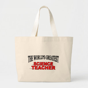 's Werelds grootste wetenschapsleraar Grote Tote Bag