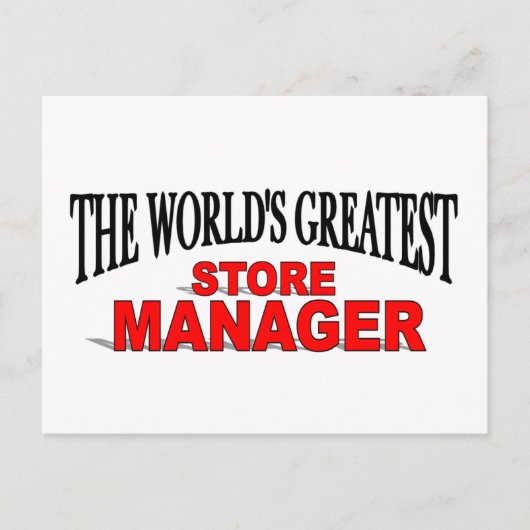's Werelds grootste winkelmanager Briefkaart (Voorkant)