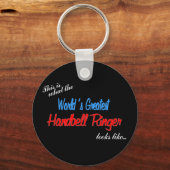 's Werelds grootste zakbelspeler Ringer Sleutelhanger (Voorkant)