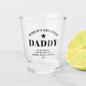 's Werelds grootste zwarte DADDY-gebruiker Shot Glas (Voorkant)