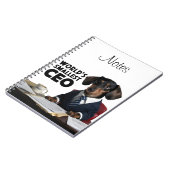's Werelds kleinste CEO, schattige grappige teckel Notitieboek (Linkerzijde)