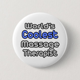 's Werelds koelste massagetherapeut Ronde Button 5,7 Cm