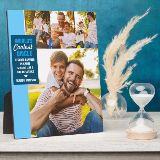 's Werelds koelste oom | Moderne fotocollage Fotoplaat (Zijkant)