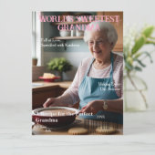 'S Werelds liefste oma' Magazine Hoesje kaart (Staand voorkant)