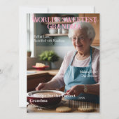 'S Werelds liefste oma' Magazine Hoesje kaart (Voorkant)