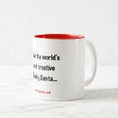 's Werelds meest creatieve Sneaky Santa Mok (Voorkant rechts)