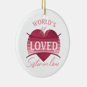 's Werelds meest geliefde zuster-in-law Keramisch Ornament (Rechts)
