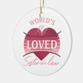's Werelds meest geliefde zuster-in-law Keramisch Ornament (Links)