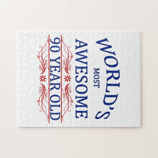 's Werelds meest Geweldige 90-jarige Legpuzzel (Horizontaal)