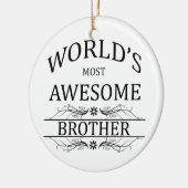's Werelds meest Geweldige broer Keramisch Ornament (Links)