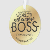 's Werelds meest geweldige cadeaubon Ornament (voorkant)