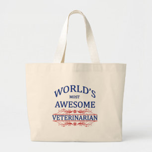 's Werelds meest Geweldige dierenarts Grote Tote Bag