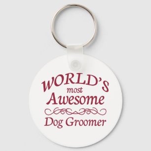 's Werelds meest Geweldige Dog Groomer Sleutelhanger