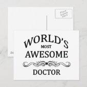 's Werelds meest Geweldige dokter Briefkaart (Voorkant / Achterkant)
