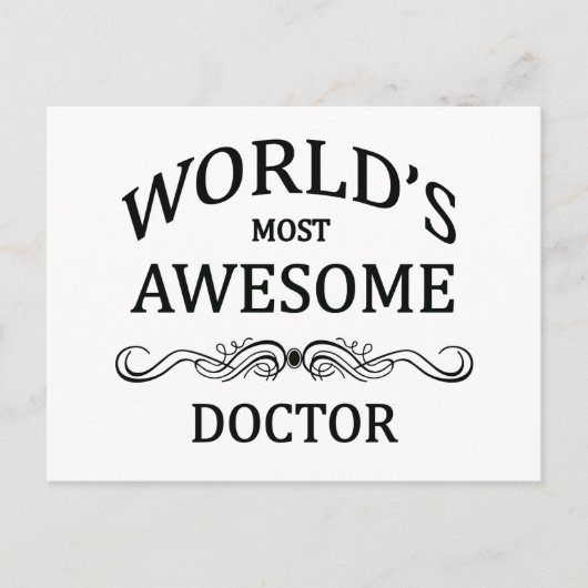 's Werelds meest Geweldige dokter Briefkaart (Voorkant)