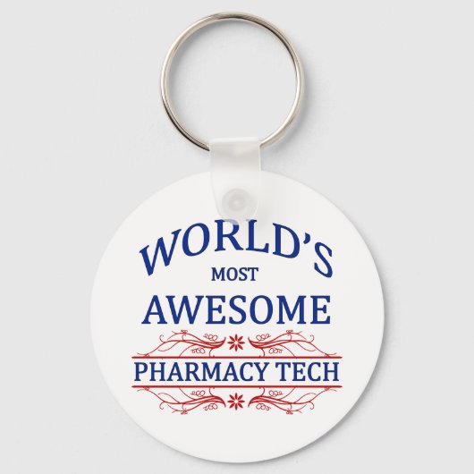 's Werelds meest Geweldige farmaceutische techniek Sleutelhanger (Voorkant)