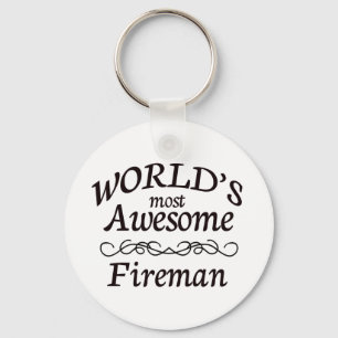's Werelds meest Geweldige Fireman Sleutelhanger