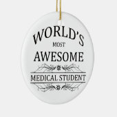 's Werelds meest Geweldige medische student Keramisch Ornament (Rechts)