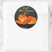 's Werelds meest Geweldige moeder Ronde Sticker (Tas)