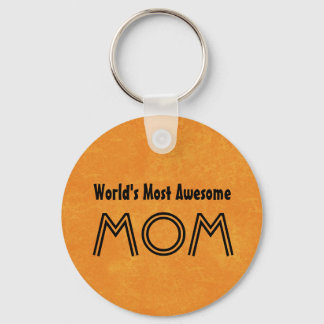 's Werelds meest Geweldige MOM Bright Oranje cadea Sleutelhanger