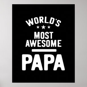 's Werelds meest Geweldige papa-pater cadeau Poster