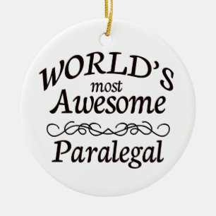 's Werelds meest Geweldige paralegal Keramisch Ornament