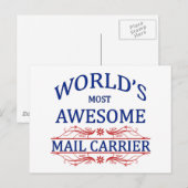 's Werelds meest Geweldige postdrager Briefkaart (Voorkant / Achterkant)