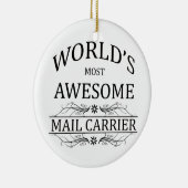 's Werelds meest Geweldige postdrager Keramisch Ornament (Rechts)