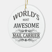 's Werelds meest Geweldige postdrager Keramisch Ornament (Links)