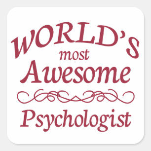 's Werelds meest Geweldige psycholoog Vierkante Sticker