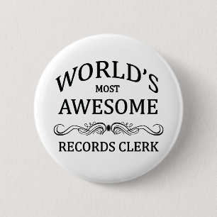 's Werelds meest Geweldige registratieserver Ronde Button 5,7 Cm