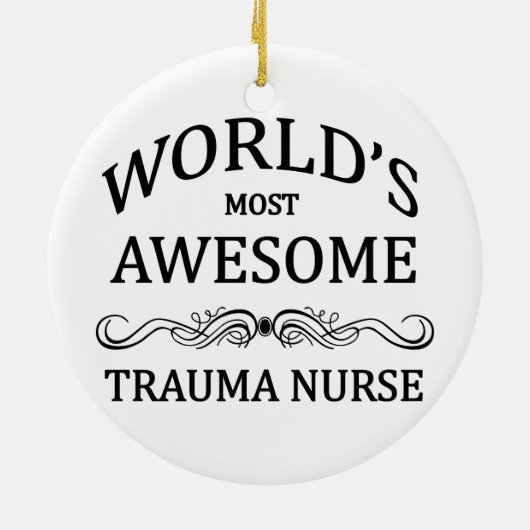 's Werelds meest Geweldige trauma-verpleegster Keramisch Ornament (Achterkant)