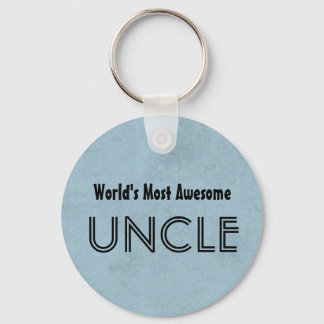 's Werelds meest Geweldige UNCLE Blue Grunge Sleutelhanger