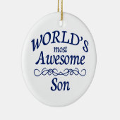 's Werelds meest Geweldige zoon Keramisch Ornament (Rechts)