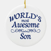 's Werelds meest Geweldige zoon Keramisch Ornament (Achterkant)