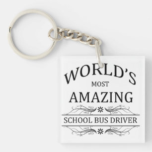 's Werelds meest ongelooflijke schoolbuschauffeur Sleutelhanger