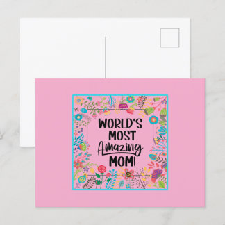 's Werelds meest verbazingwekkende mam Briefkaart