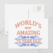 's Werelds meest wonderbaarlijke 75-jarige Briefkaart (Voorkant / Achterkant)