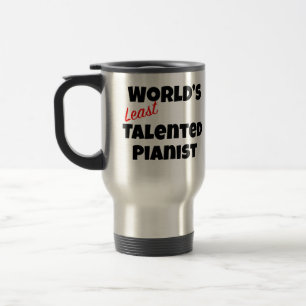 's Werelds minst getalenteerde pianist Gag cadeau Reisbeker