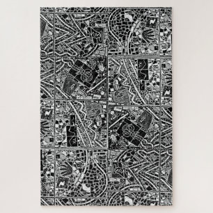 'S WERELDS MOEILIJKSTE MODERNE KARTONNEN BEZITTEN  LEGPUZZEL