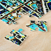 'S WERELDS MOEILIJKSTE MODERNE KARTONNEN ZELF G L LEGPUZZEL (Zijkant)