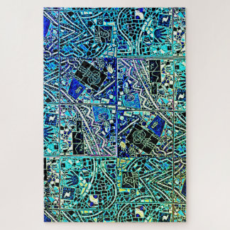 'S WERELDS MOEILIJKSTE MODERNE KARTONNEN ZELF G L LEGPUZZEL