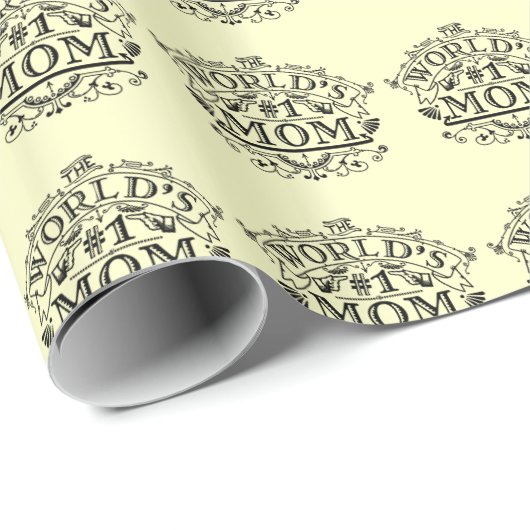 's Werelds nummer één mama Vlaanderen Cadeaupapier (Rol Hoek)